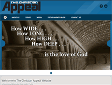 Tablet Screenshot of christianappeal.com